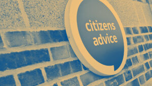 The entrance to Citizens Advice South Gloucestershire's office in Yate