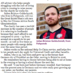 Coverage - Fishponds Voice article - Julien runs to help charity