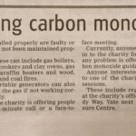 Coverage - Yate and Sodbury Gazette article - "Charity offering carbon monoxide guidance"