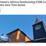 BBC news cutting, Text says: "Citizens Advice fundraising £30,000 to open new Yate home