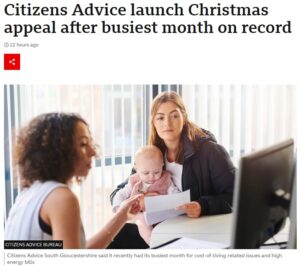 BBC News piece on Christmas appeal