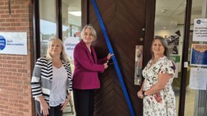 Cutting the ribbon of our Advice Centre
