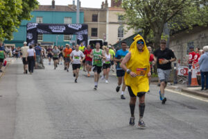 Runner dressed as banana