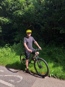Adviser Ed on his bike ahead of Tour de CAB