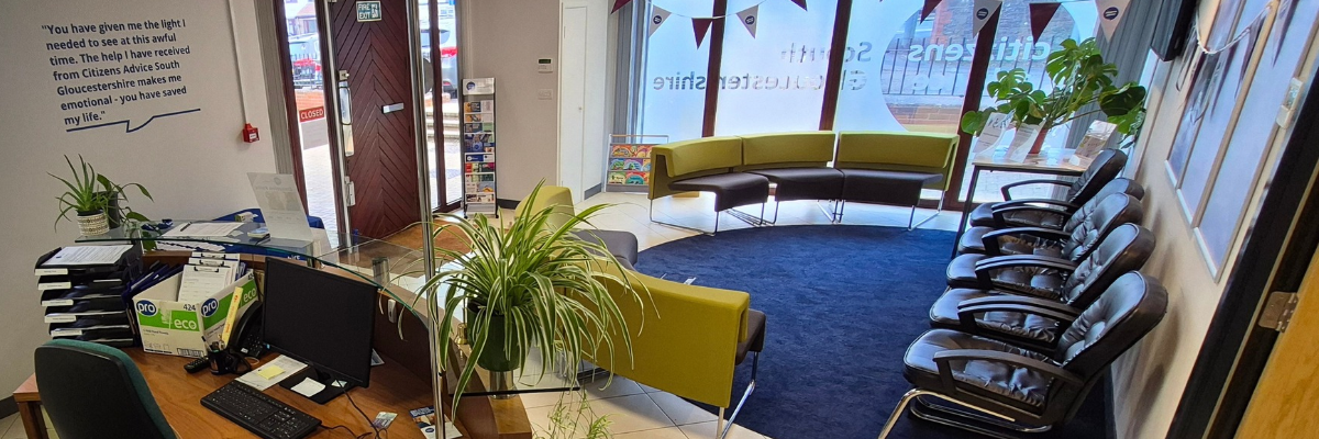 Untitled Design (92) The reception area of our Yate Advice Centre